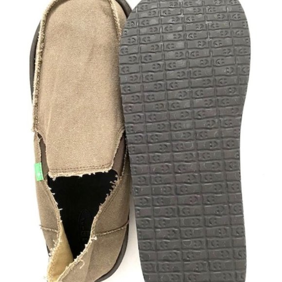Sanuk SMF1001L Vagabond Big & Tall Slip On Shoes Brown - Picture 3 of 3